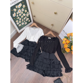 SET CROP PULL CHỮ TAY PHỐI + JOGGER XANH 💎