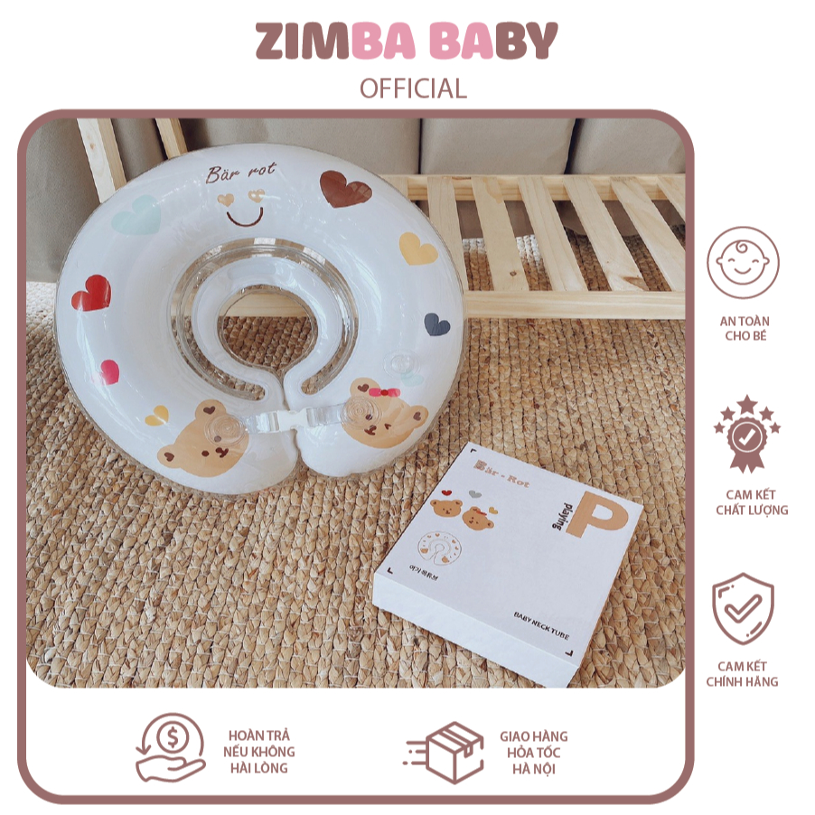 Phao Cổ Chống Lật Cho Bé Bar Rot Phao Tập Bơi Cho Trẻ Em Loại Cao Cấp Phao Bơi Cho Trẻ Zimbababy