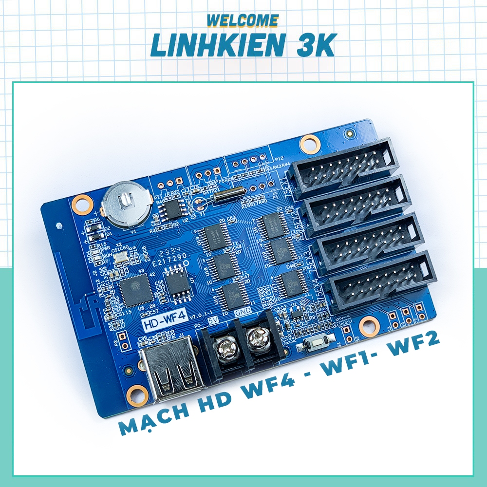 Card Điều Khiển Led Ma Trận Full màu HD-WF1, HD-WF2, HD-WF4 - Chính Hãng Huidu