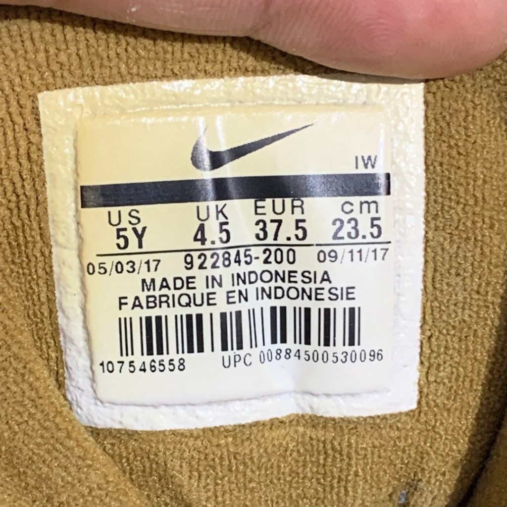 2hand Giày Nike Air More Uptempo Flax  Kids'  922845-200 SIZE 37.5