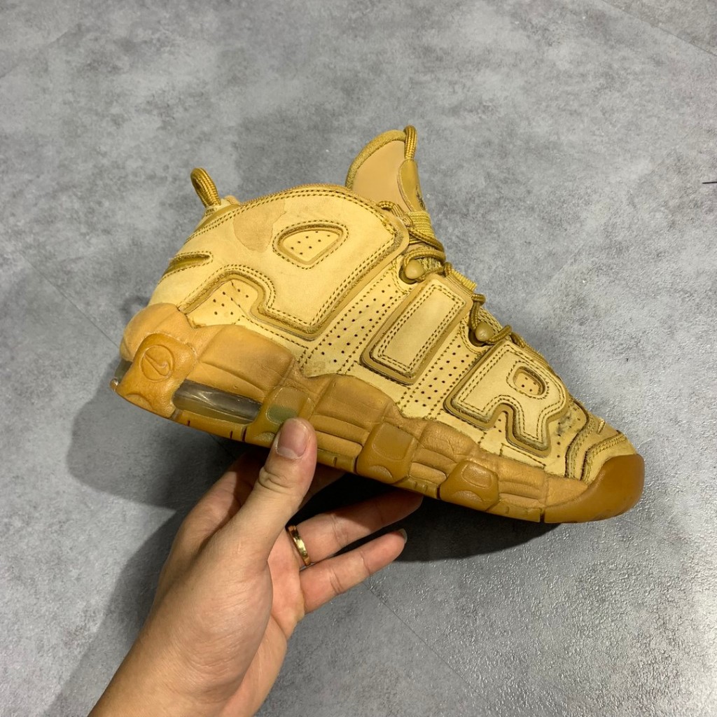 2hand Giày Nike Air More Uptempo Flax  Kids'  922845-200 SIZE 37.5