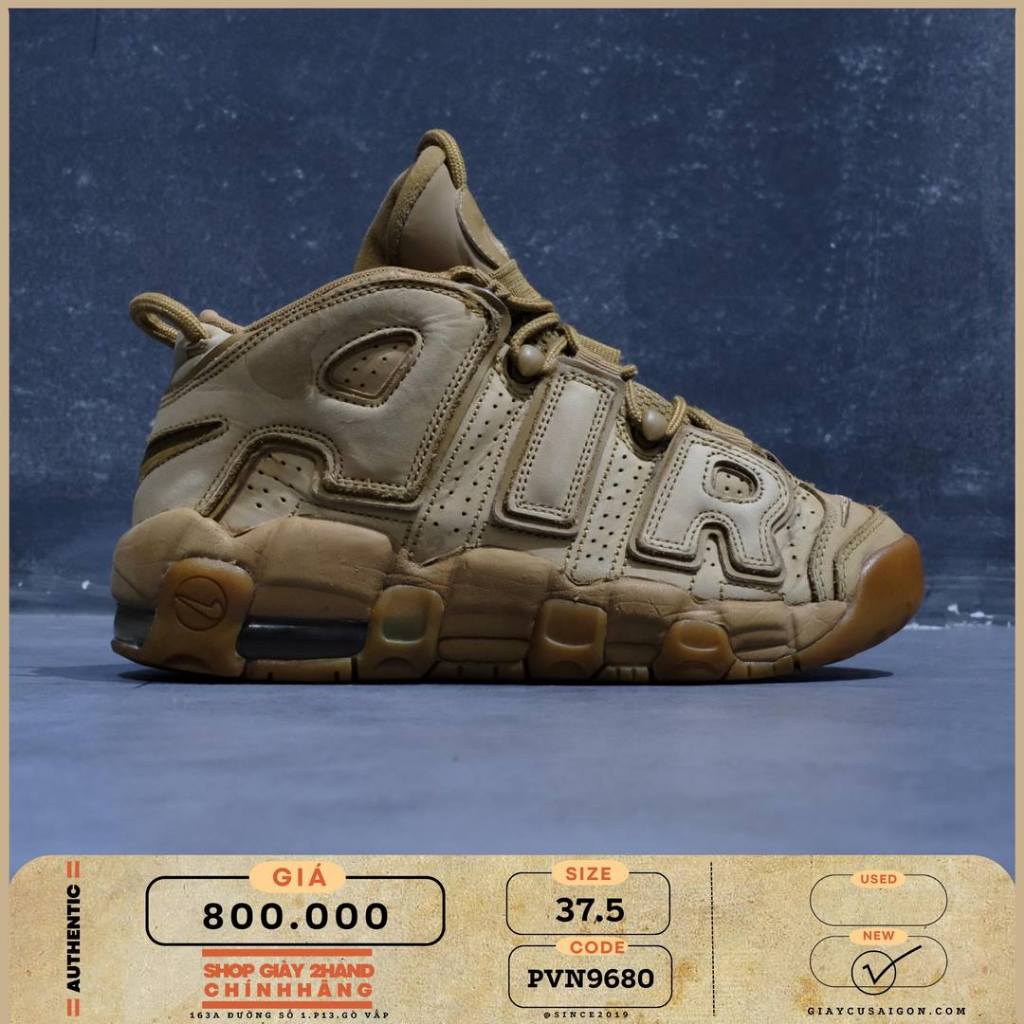 2hand Giày Nike Air More Uptempo Flax  Kids'  922845-200 SIZE 37.5