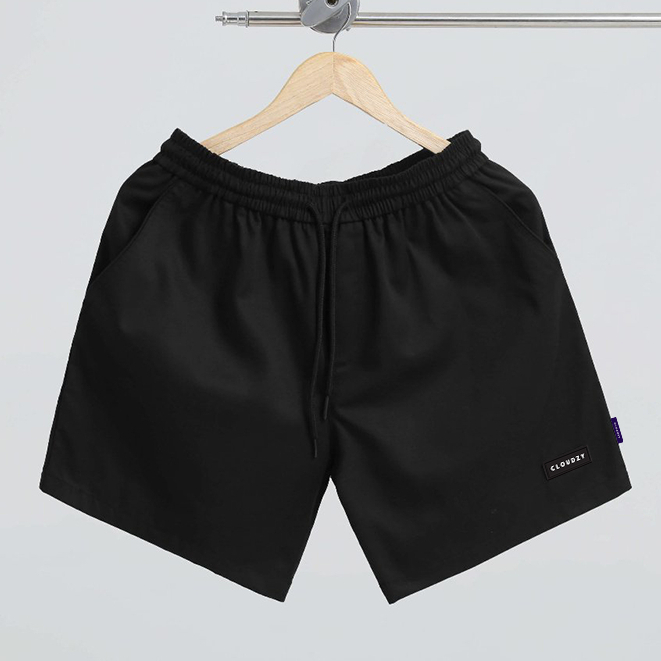 Quần short nam nữ QS KAKI TRƠN CLOUDZY cotton mềm mịn unisex thể thao cao cấp ống rộng bigsize mặc nhà ngủ thời trang