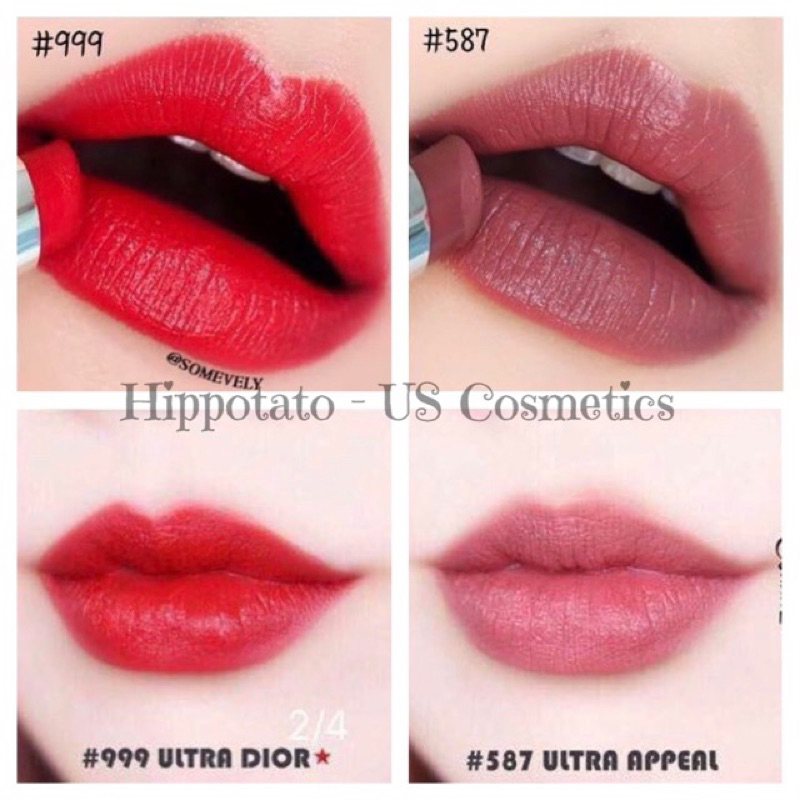 Vỉ son 4 màu Dior Ultra Rouge