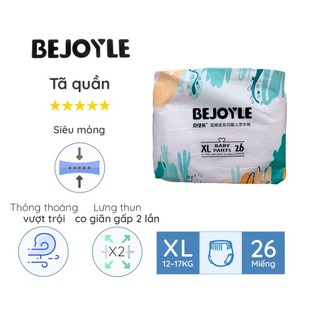 Bỉm/tã quần bejoyle m32/l30/xl26/xxl22
