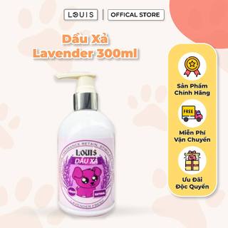 Dầu xả dưỡng lông chó mèo hữu cơ LOUIS giảm gãy rụng, mềm mượt, dầu xả cho chó mèo LAVENDER 300ML