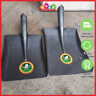 Xẻng vuông xám -Xẻng xúc đất vuông siêu bền-Giadung24h