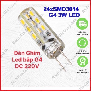 (Giá Sỉ)Bóng Đèn Led Chân Ghim bắp tròn, bắp dẹt G4 LAMP 220V - Dùng Cho Đèn Thờ Điện-Giadung24h