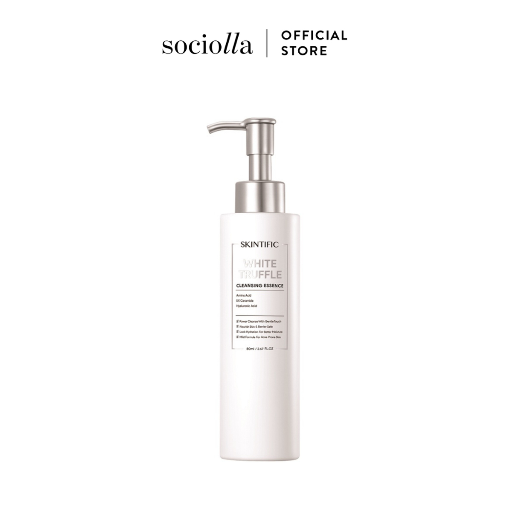 Sữa Rửa Mặt Dịu Nhẹ Nấm Trắng Skintific White Truffle Cleanser 80ml