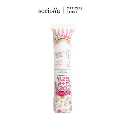 Bông Tẩy Trang KOKIMI Cotton Pad 155 Miếng Tròn