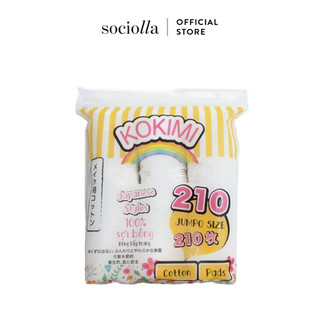  Bông Tẩy Trang Nhật Bản KOKIMI Cotton Pad 210 Miếng Tròn 