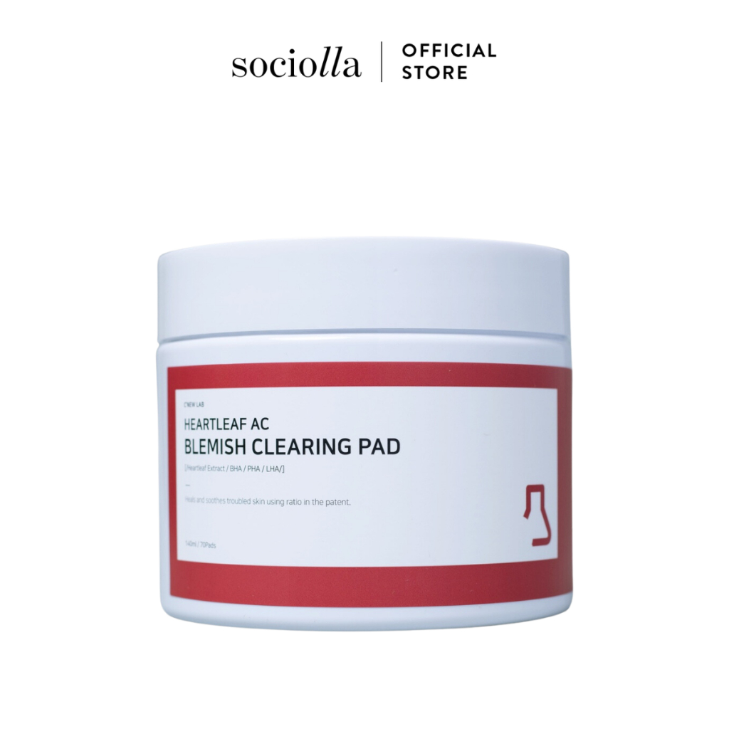 Bông Toner Làm Dịu Da C'New Lab Heartleaf Ac Blemish Clearing Pad 140ml/70 Miếng