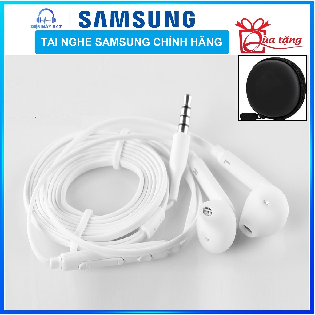 Tai nghe Samsung - Lỗi 1 đổi 1 - jack 3.5mm phân phối chính hãng (Dùng được cho các dòng điện thoại khác)