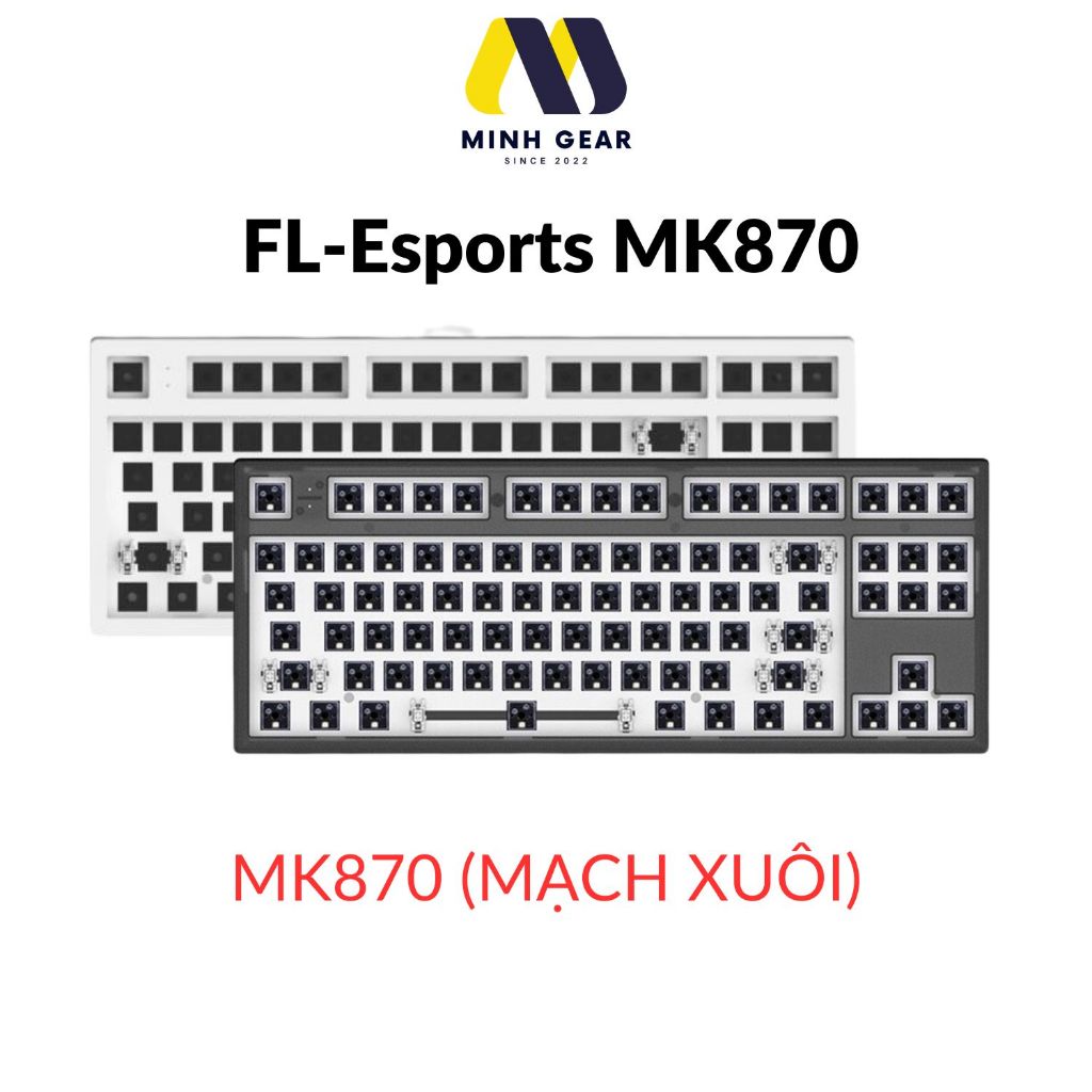 Kit bàn phím cơ FL-Esports MK870 (Mạch Xuôi/ Hotswap / Led RGB)