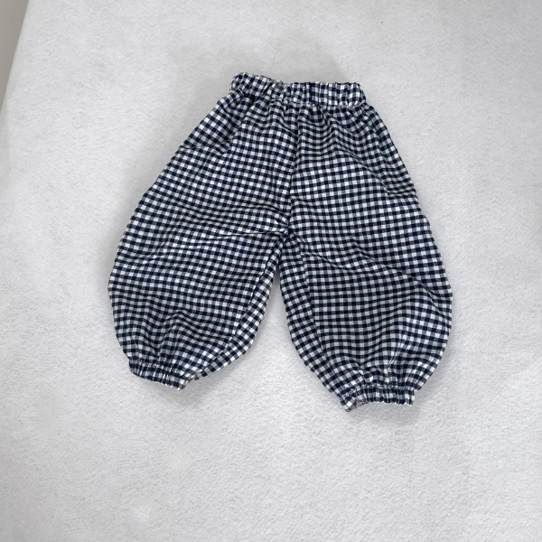 TE463 - Quần kẻ ca ro cho bé trai bé gái năng dộng chất thô mềm mại size 9-17kg