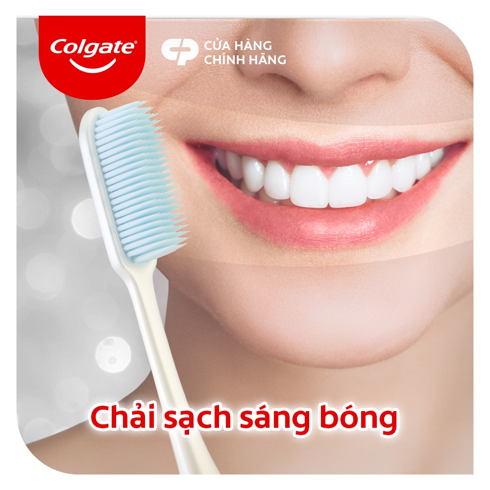 [HB Gift] Bàn chải Colgate Slimsoft Flex Clean nguyên khối siêu mềm mảnh, sạch sáng bóng