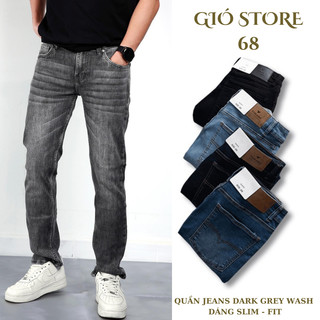 Quần Jeans nam GIOSTORE  dáng basic Slim Co Giãn Tốt, Không Bai Xù, Bền Màu, Phom Trẻ Trung EABJ012