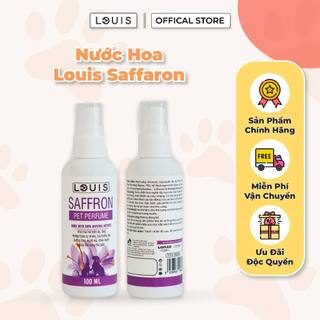 Nước Hoa Cho Chó Mèo Louis Saffaron 100ml, Xịt Thơm Khử Mùi Thú Cưng Dưỡng Lông Thơm Lâu Chính Hãng