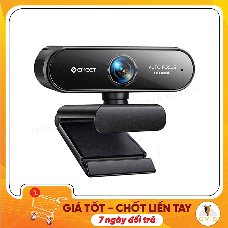 Emeet Nova - Webcam Họp Trực Tuyến Góc Rộng 96 Độ, Full HD 1080p, Tốc Độ Khung Hình 30fps