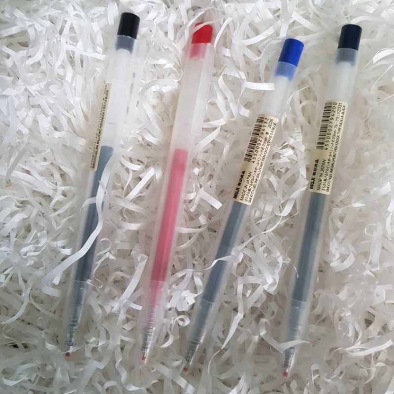 Bút gel bấm Muji ngòi 0,5 mm chính hãng