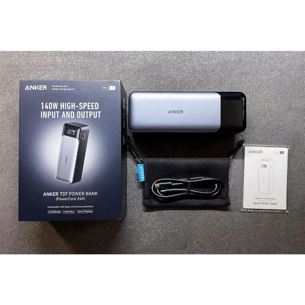 Pin sạc dự phòng Anker 737 PowerCore A1289 24000mAh 140W GaNPrime Smart Digital Display - Chính hãng BH 18 Tháng