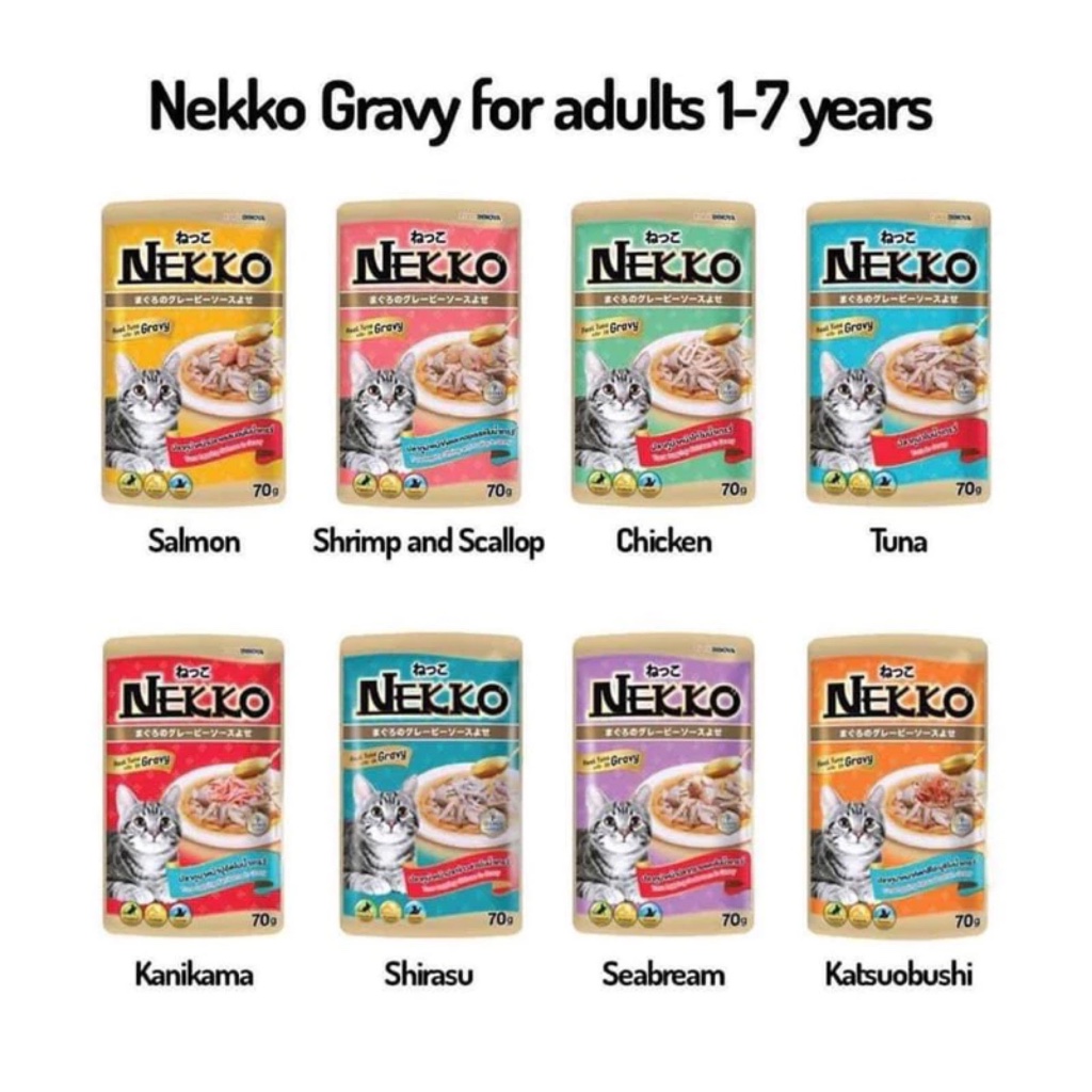 Pate Nekko Gravy cho mèo 70g