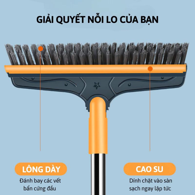 Chổi chà sàn gạt nước đa năng , chổi cọ sàn gạt nước