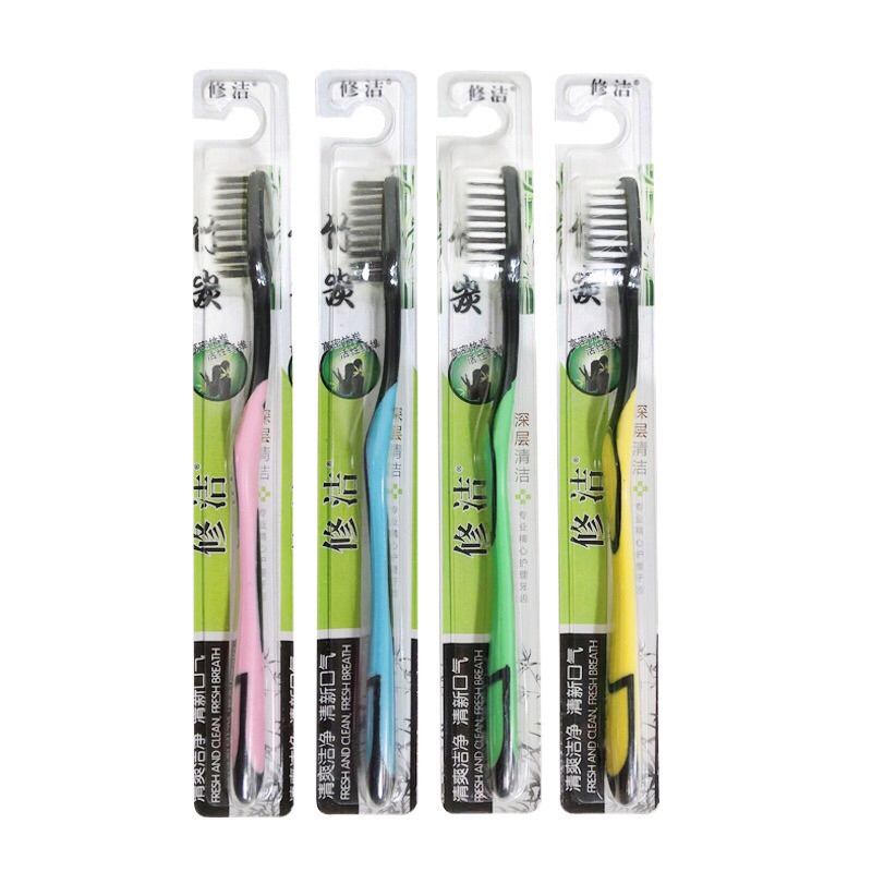 Bàn chải than tre hoạt tính trắng răng