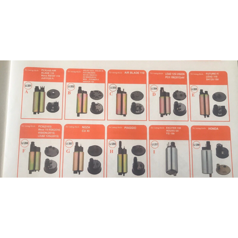 Mô tơ bơm xăng cho các dòng xe thương hiệu SE