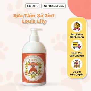 Sữa Tắm Xả Cho Chó Mèo 2in1 Louis LILY 4L, Sữa Tắm Kiêm Dầu Xả Chó Mèo Thú Cưng Chính Hãng 4000ml
