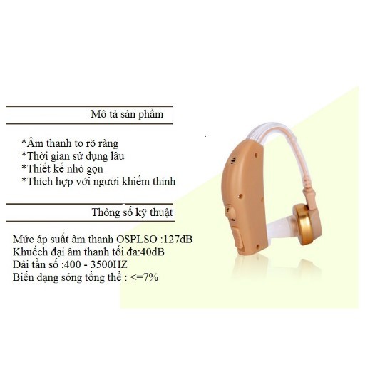 Tai Nghe Trợ Thính Huqu 100359 - Món Quà Ý Nghĩa Dành Cho Người Thân