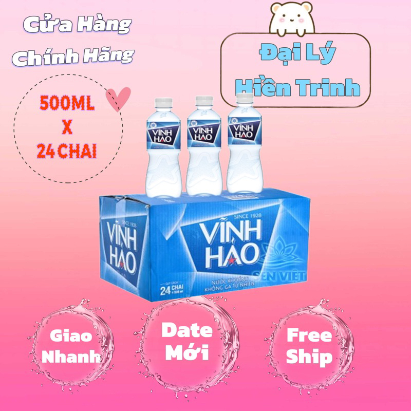 Thùng Vĩnh Hảo Khoáng 500ml ( 24 chai)