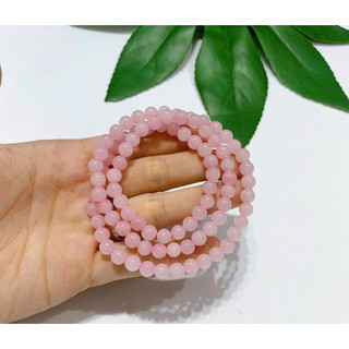 Vòng Tay Đá Phong Thủy Thạch Anh Hồng (Rose Quartz) Giúp Thu Hút Tình Duyên Lador Jewelry