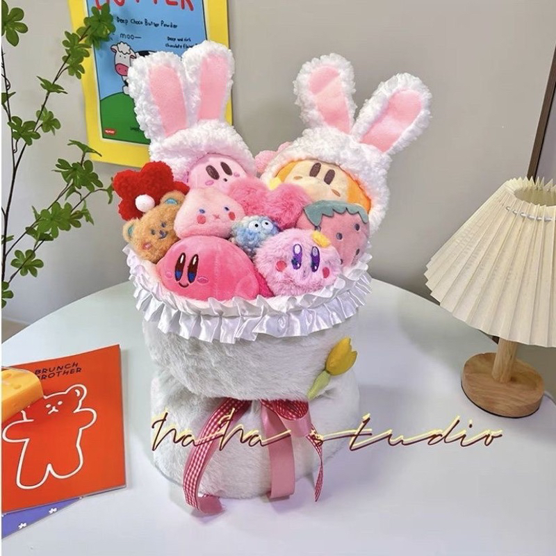 Bó hoa gấu bông thỏ Kirby quà tặng