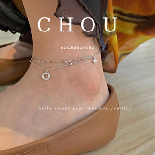  Lắc Tay Lắc Chân 2 Lớp Đính Đá | CHOU ACCESSORIES | 