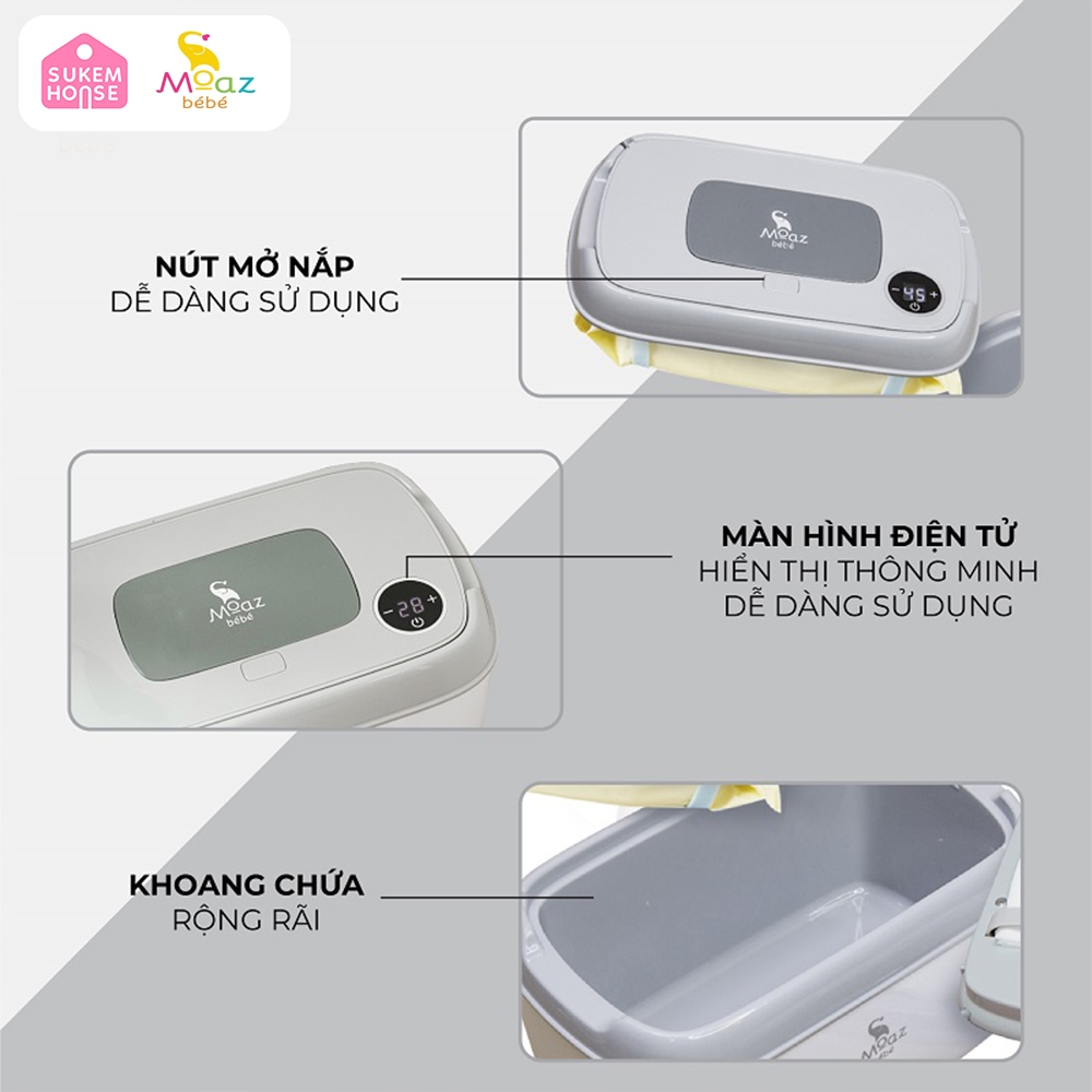 Máy Làm Ấm Khăn Giấy Ướt MOAZ BEBE MB-008