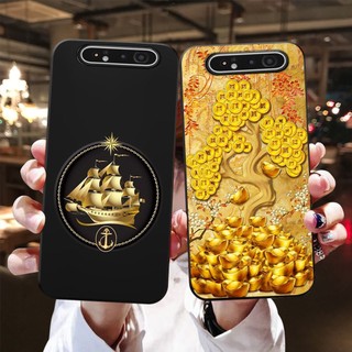 Ốp lưng Samsung a80 in hình thuyền,thuận buồm xuôi gió