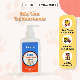 Sữa Tắm Trị Nấm Chó Mèo LOUIS 180ml, Sữa Tắm Trị Nấm Ngứa Thú Cưng Dưỡng Lông - Louis For Pet