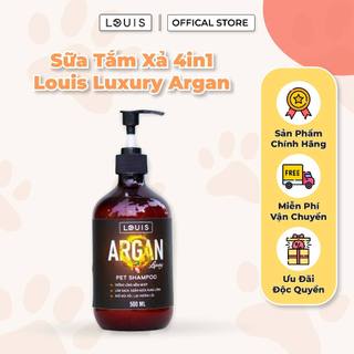 Sữa Tắm Xả Cho Chó Mèo 4in1 Louis LUXURY ARGAN 0.5-4L, Sữa Tắm Dầu Xả Chó Mèo Thú Cưng Chính Hãng