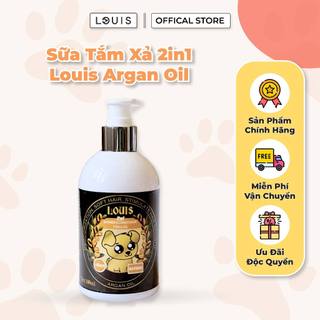 Sữa Tắm xả 2in1 LOUIS ARGAN OIL 3-500ML Cho Chó Mèo Mượt Lông Lưu Hương Ngăn Ngừa Ve Rận Nấm Ngứa