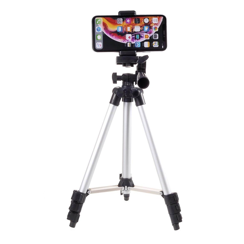 Giá Đỡ Điện Thoại Chụp ảnh Livestream - Gậy 3 Chân Gấp Gọn Điều Chỉnh Xoay 360 độ