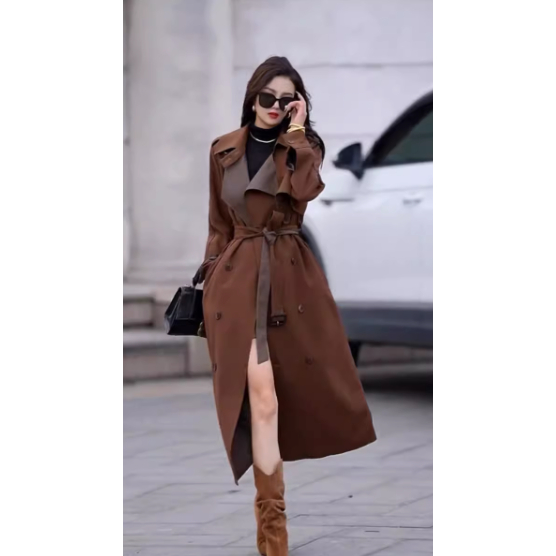 Áo Khoác Kaci Dáng Dài Phog Cách Hàn Quốc, Chất Vải Bền Không Nhăn.