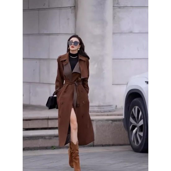 Áo Khoác Kaci Dáng Dài Phog Cách Hàn Quốc, Chất Vải Bền Không Nhăn.