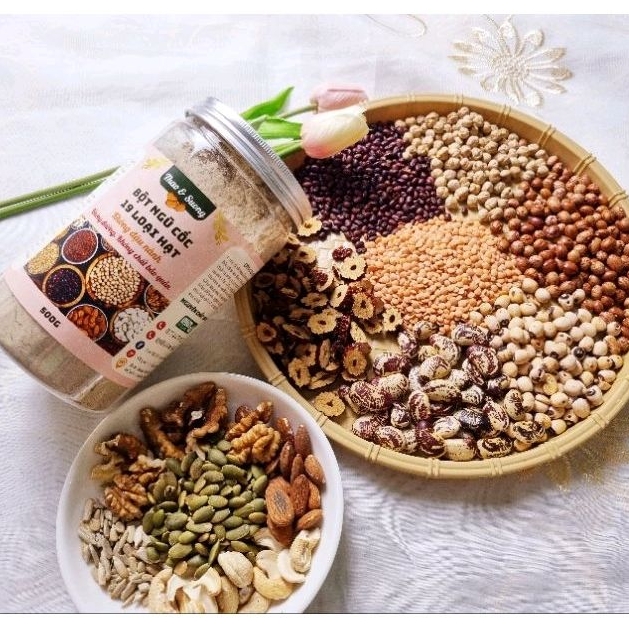 500g Ngũ Cốc Không Đậu Nành 19 vị  Béo Ngậy, Thơm Ngon