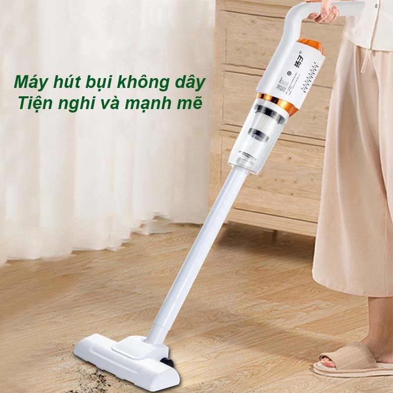 Cây Hút Bụi Lau Nhà Pin Sạc Không Dây Cao Cấp Tự Động Giặt Vắt Khô Bơm Nước Tùy Chỉnh Công Suất 1800w