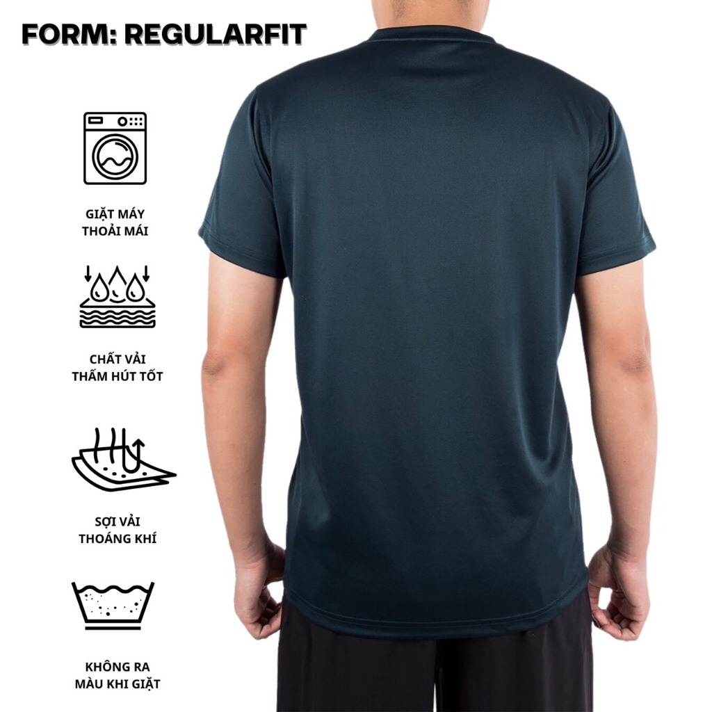 Áo thun nam Gấu 194 vải thun mè co dãn 4 chiều, phong cách thể thao - gym - bóng đá, from slim fit - MÈ TRƠN