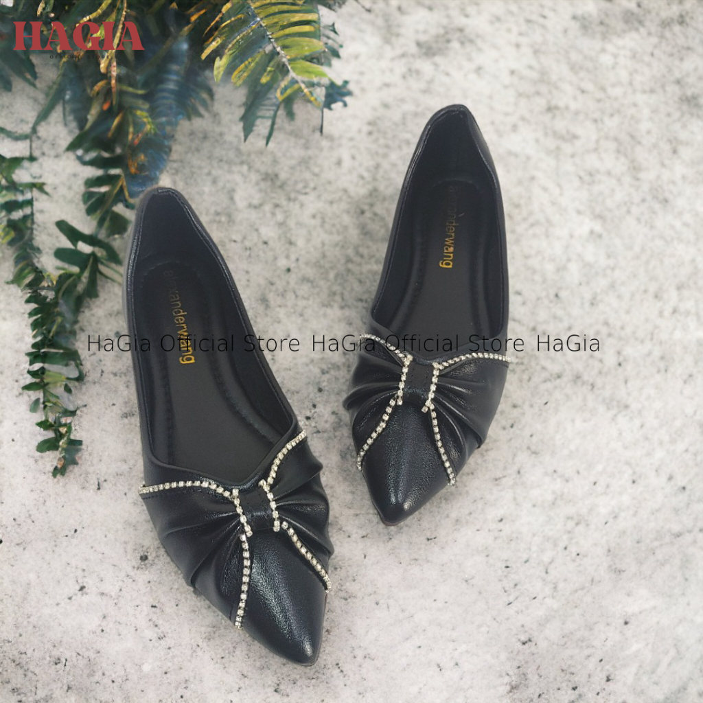 Giày búp bê, Giày búp bê nữ bệt cao cấp da mềm siêu êm mũi nhọn phong cách thời trang công sở