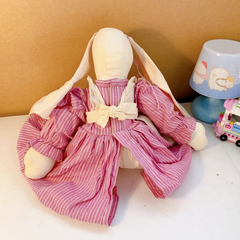 Gấu bông thỏ vải vintage thú nhồi bông đồ chơi dễ thương