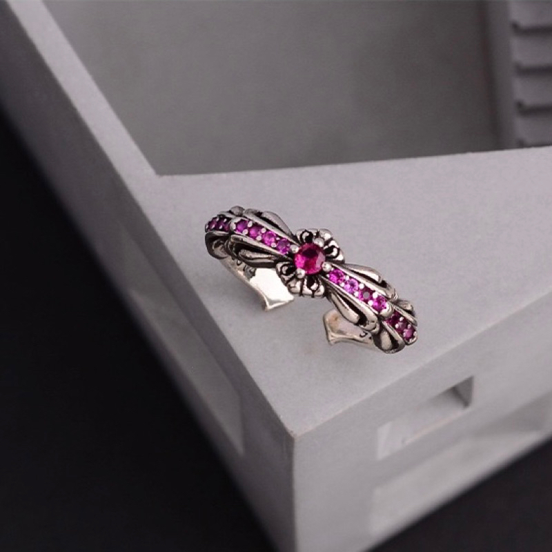 Nhẫn unisex Chrome Heart Keeper fulldiamond bạc fullbox cao cấp - Shop Lộc Độc Và Lạ