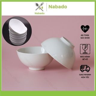 Bát ăn cơm sứ trắng đẹp 11cm hàng gốm sứ cao cấp Chén ăn cơm chịu nhiệt tốt